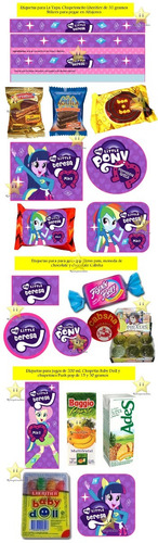Kit Imprimible Candy Bar My Little Pony Equestria Girls Mas