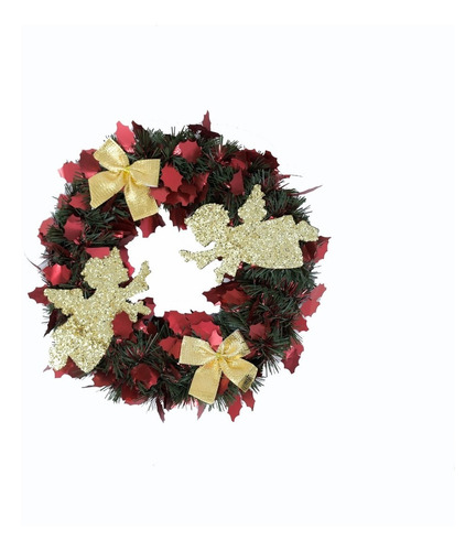 Corona Navidad 20 Cm Decorada #636