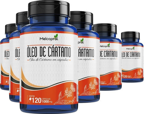 Imagem 2 de 3 de Promoção 6un Oleo De Cartamo 1000mg 720caps Original