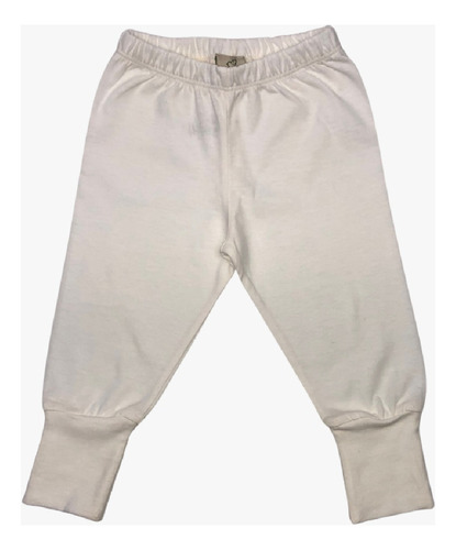 Calça Com Pé Reversível Off White Bebe 100% Algodão Premium