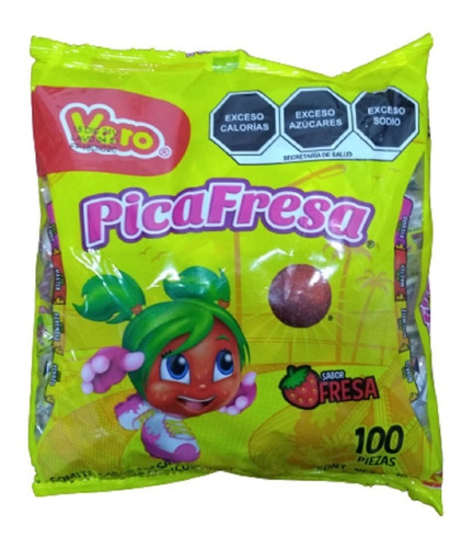Imagen 1 de 1 de Pica Fresa Vero 100 Pzas