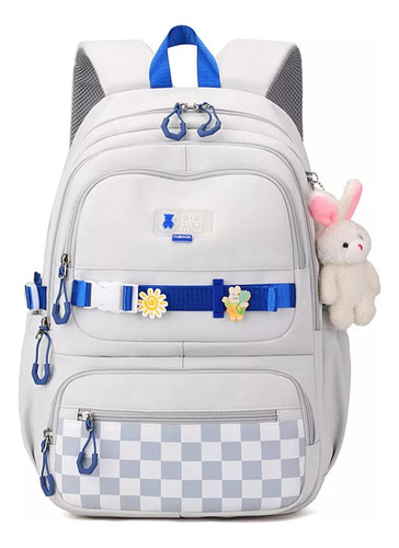 Aehoy Linda Mochila Escolar Kawaii A Cuadros Con Exquisitos