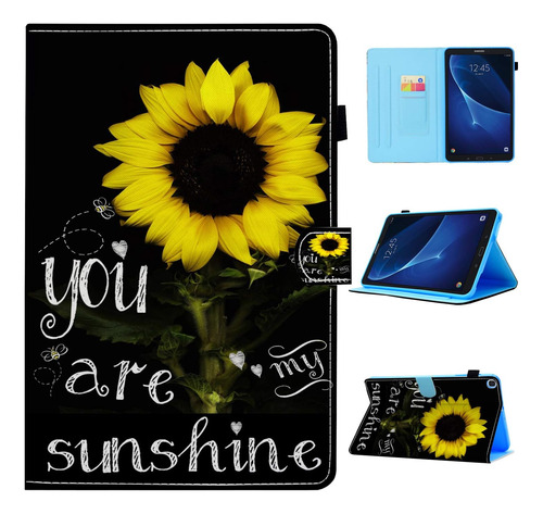 Funda Galaxy Tab A 10.1 2019, You Are My Sunshine Billetera