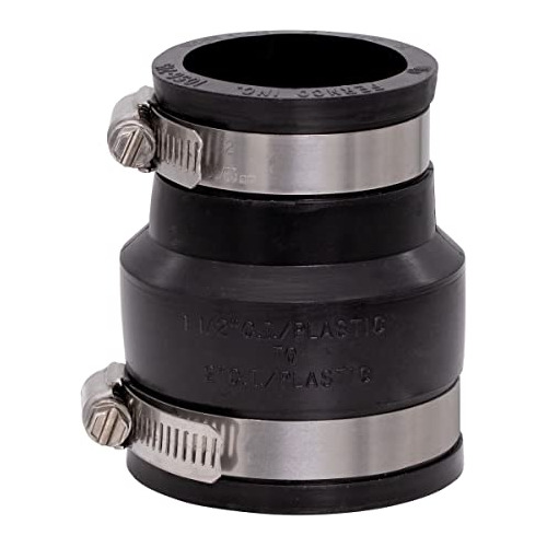 Acople Pvc Flexible Fernco 1056-215 2 Conectores X 1-1/2 Con