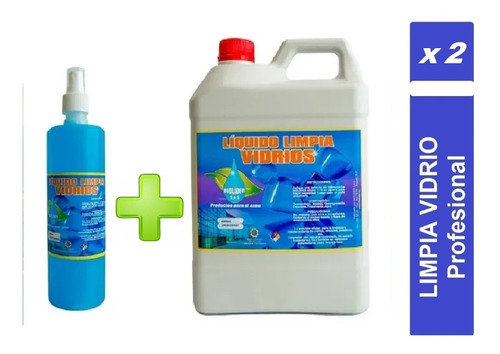 Liquido Limpia Vidrios 4 Lt + Spray 500 - L a $5375