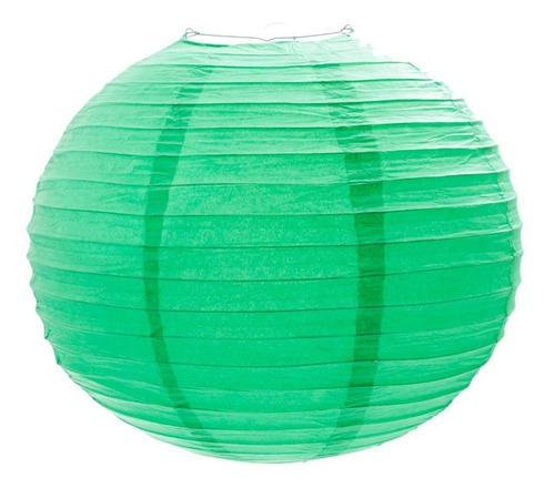 Globo De Papel 25 Cm Verde Manzana