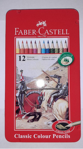 Lapices De Colores Faber-castell (x12) En Lata