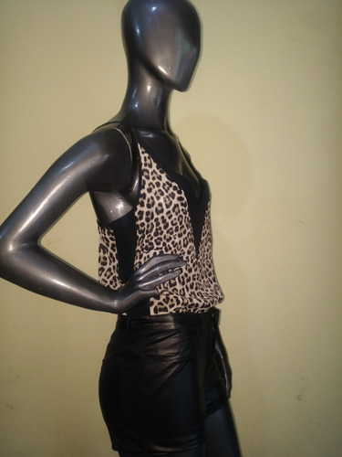 Musculosa Blusa Vestir Animal Print Premium- Ultima Moda