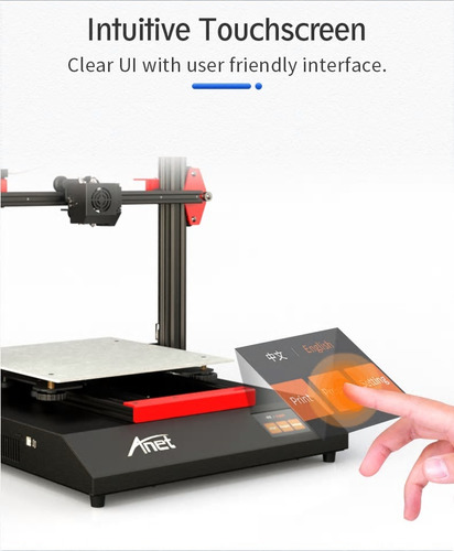 Impresora 3d Anet Et5 Modelo 2020 Touch Screen Black/red