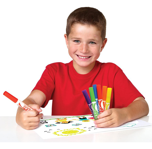 10 Marcadores Lavables De 10 Colores Cra-z-art