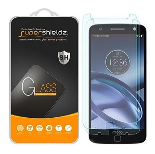 [paquete De 2] Supershieldz Para Motorola Moto Z / Moto Z Dr