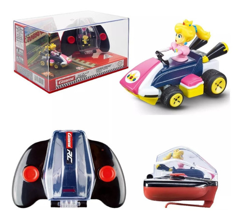 Mini Carro Control Remoto Mario Kart Princesa Peach