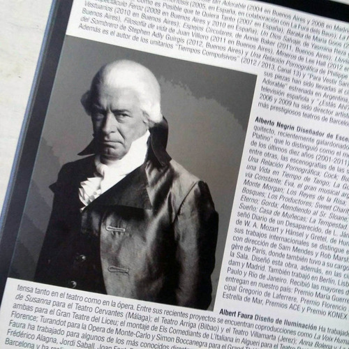 Programa De Teatro Amadeus Martinez - De La Serna (Usado)