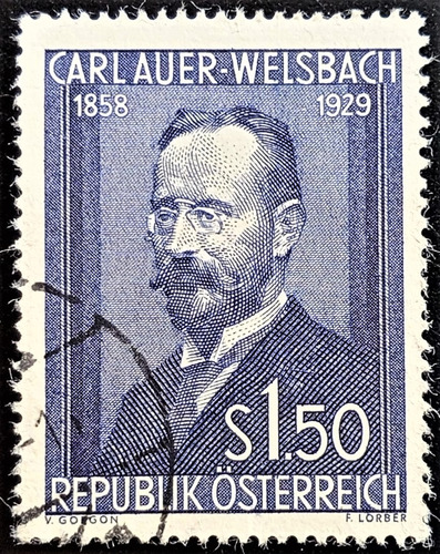 Austria Sello Yv 840 1,5s Carl Auer-welsbach 54 Usado L19324