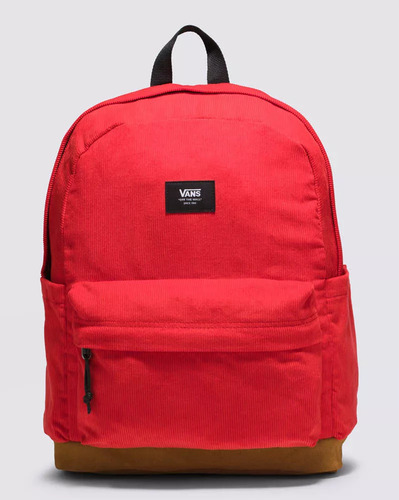 Mochila Vans Old Skool Sport Rojo Diseño De La Tela Liso