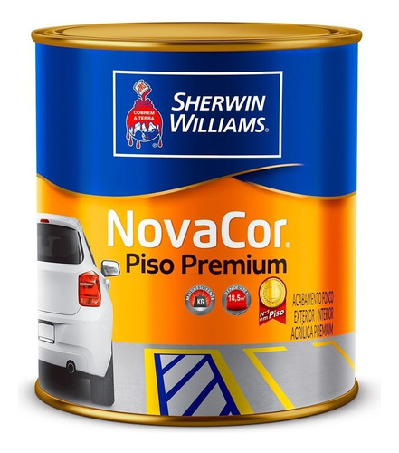 Tinta Para Piso Novacor Sherwin-williams Amarela 900ml