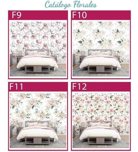 Imagen 7 de 10 de Vinilos Decorativos Mural Pared Flores, Floral