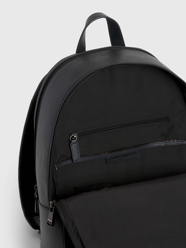 Mochila Negra Con Acabado Granulado De Hombre Tommy Hilfiger