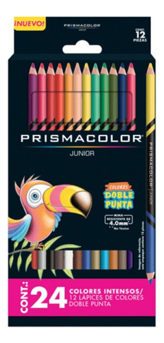 Lapices Colores Prismacolor 12 Doble Punta 24 Colores