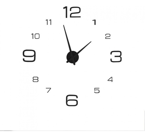 Diy Acrílico 3d Reloj De Pared Etiqueta Reloj Grande Pared M