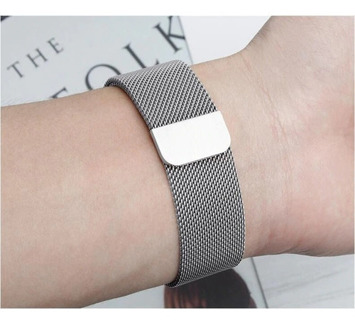 Pulseira Metal Para Amazfit Gtr 47mm Pinos Troca Fácil Cor Prata Largura Da Pulseira 22 Mm