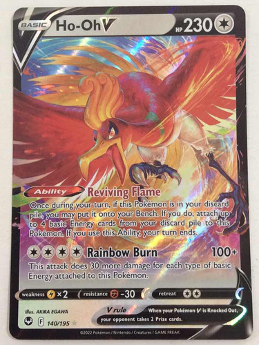 Pokémon Tcg Ho-oh V 140/195 Full Art