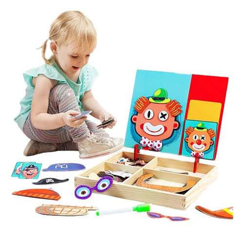 Rompecabezas De Madera Para Niños Puzzle Juegos Magnético