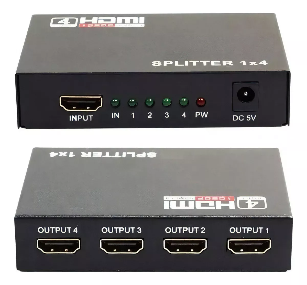 Terceira imagem para pesquisa de splitter hdmi 1x4