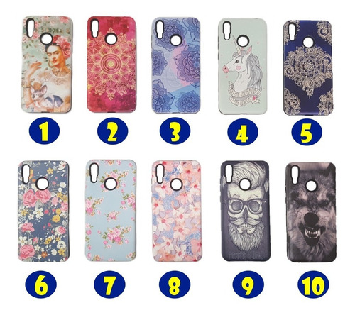 Protector Tpu Funda Rígido Huawei Y7 2019 + Vidrio Templado