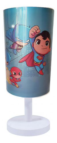 Luminária De Mesa Infantil Abajur Super Herói Dc Miniatura 2