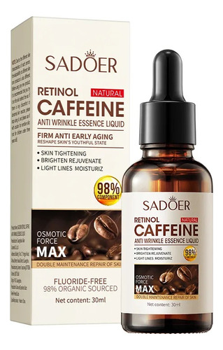 Serum Facial Cafeina Y Retinol Sadoer Anti-arrugas 30ml