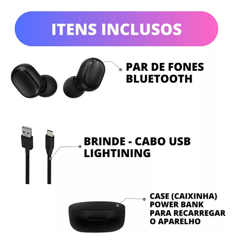 Audifonos Manos Libres A6s Tws Bluetooth Resistente Negro