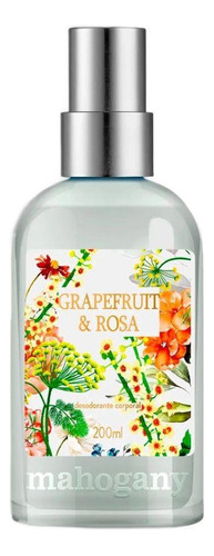 Mahogany Águas Intensas Grapefruit E Rosa - Feminino 200ml