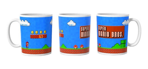 Taza / Mug Super Mario Bross - Nintendo - Juego