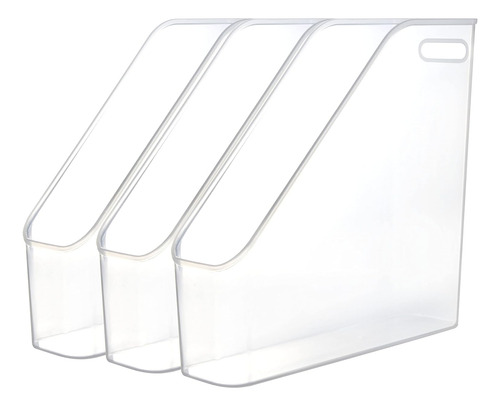 Youngever 3 Pack File Folder Bin Storage, Plastic File Folde