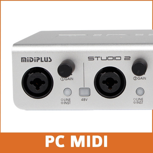 Imagen 6 de 10 de Placa De Sonido Midiplus Studio 2 192 Khz 24 Bits