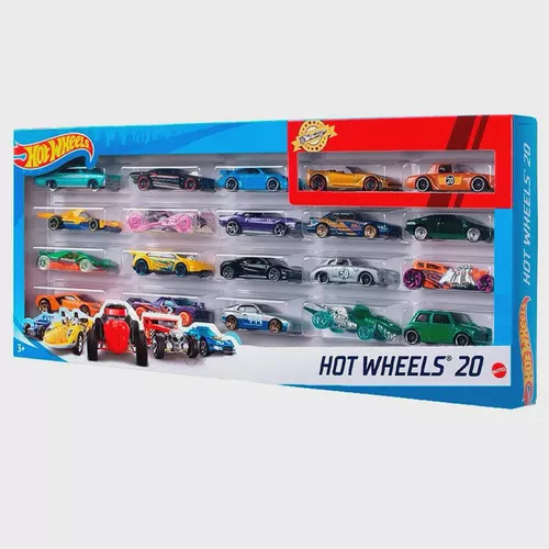 Caixa Com 10 Carrinhos Hot Wheels Sortidos - Mattel C/1 Raro