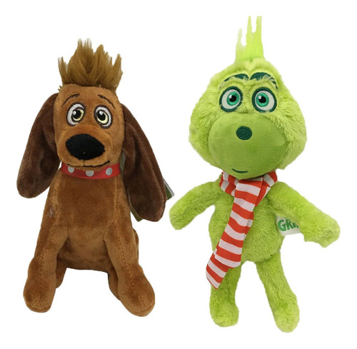 2pcs Grinch Muñecos Perro Juguetes De Peluche Niños Juguete