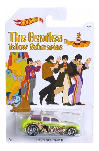 Hot Wheels Beatles Yellow Submarine Cockney Cabii Armonyshop