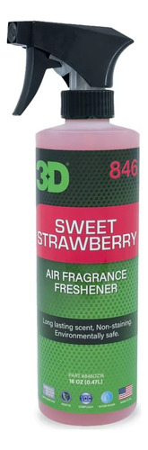 Perfume 3d Air Fresheners Frutilla 1/2lts Color Rosa chicle