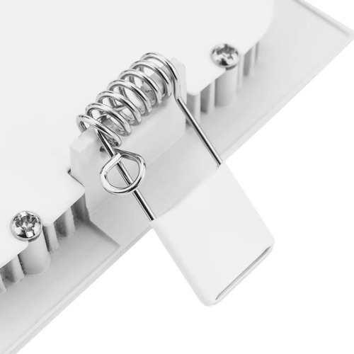 Imagen 5 de 10 de Panel Led 6w Embutir Plafon Cuadrado Blanco Spot Frio Calido