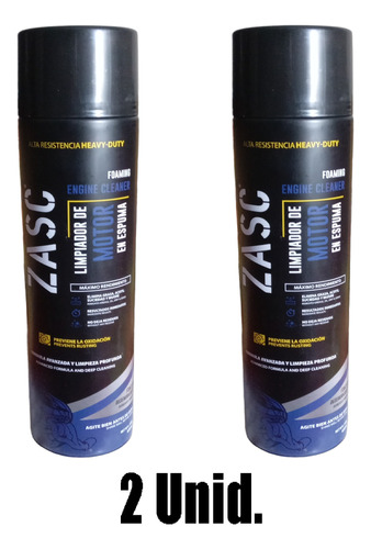 Limpiador De Motores Aerosol En Espuma  650 Ml. Pack 2 Unid.