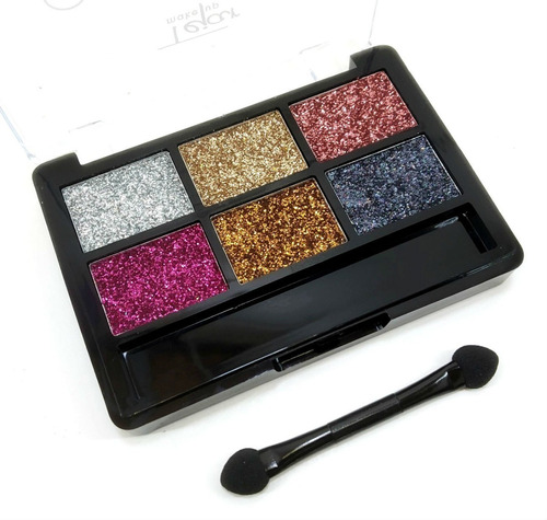 Paleta Sombras De Ojos Glitter Purpurina Gel 6 Colores Tejar