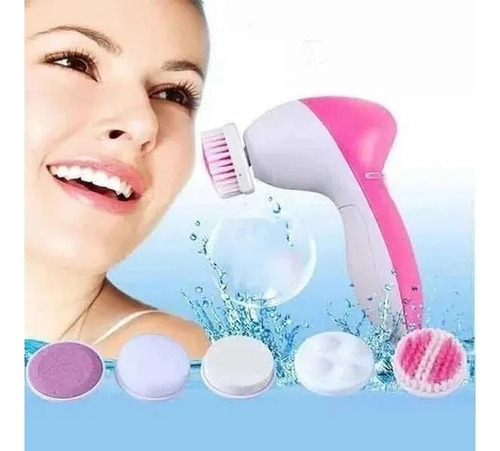 Cepillo Limpiador Facial Eléctrico 5 En 1 Masajeador Exfolia