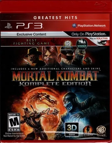 MORTAL KOMBAT 9 Ps3 KOMPLETE EDITION MÍDIA FÍSICA LACRADO