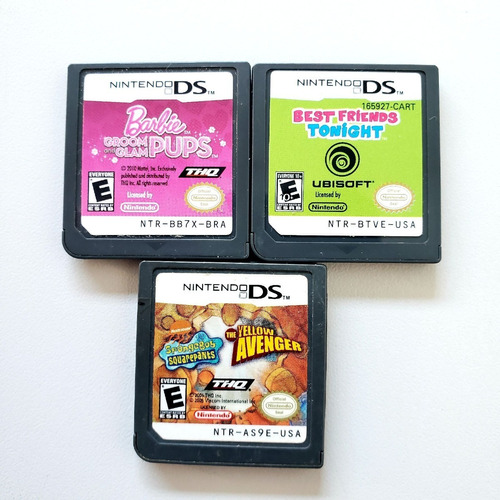 Lote 3 Jogos Original Nintendo Ds Nds