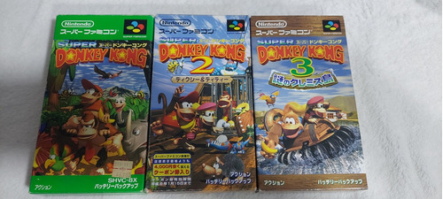 Triologia Donkey Kong 1,2,3 Super Famicom 