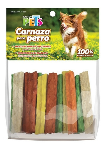 Palitos De Carnaza Cruz 6.3cm 20 Pz Para Perro Fl3883