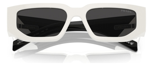 Óculos De Sol Prada Catwalk Branco Pr09zs 1425s0-54 Lente Cinza