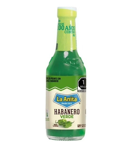 Aji Salsa Habanero Verde La Anita 120ml Lo Mejor De Mexico